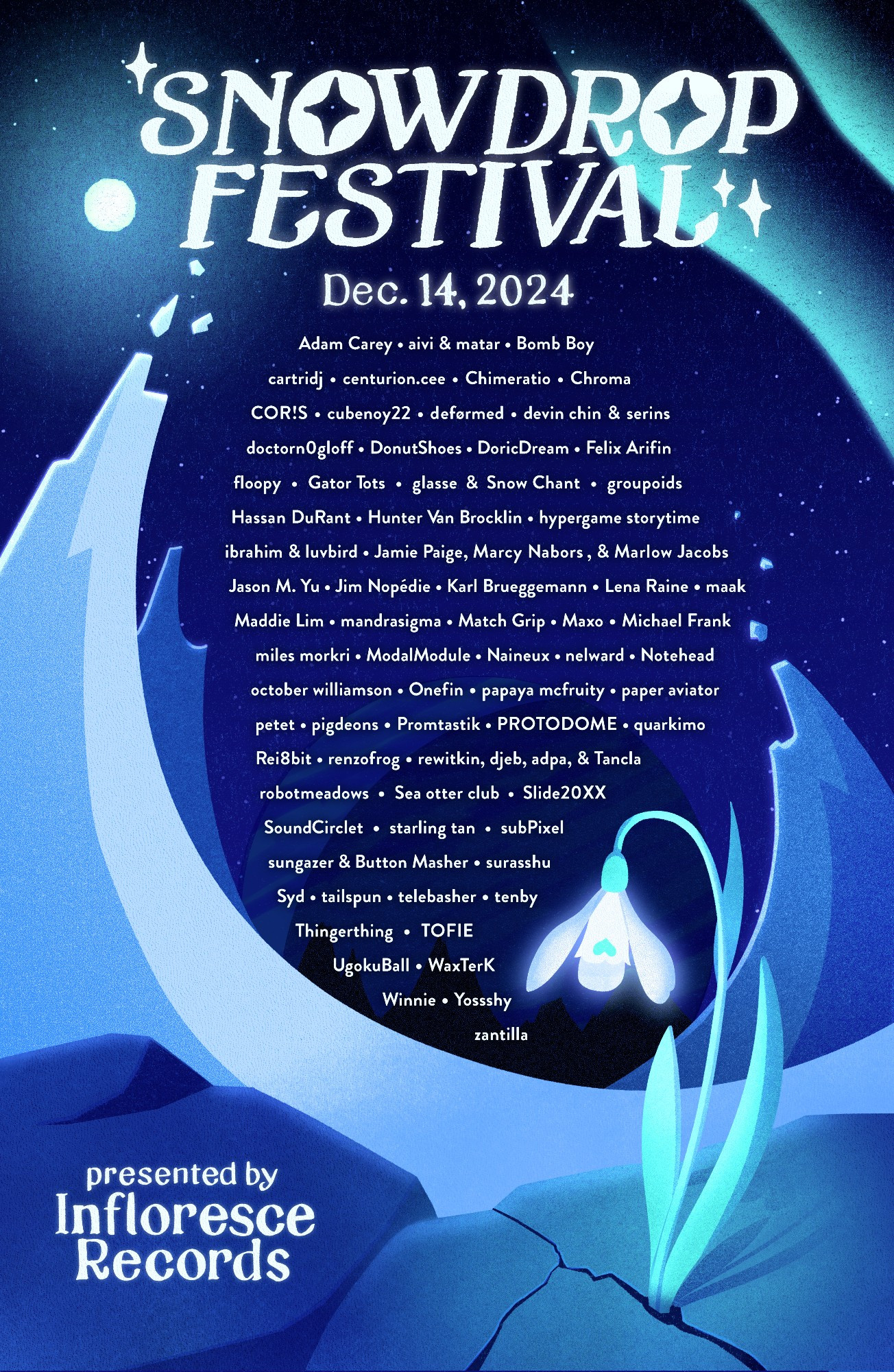 snowdrop festival 2024: dec-14, 1pm PT!