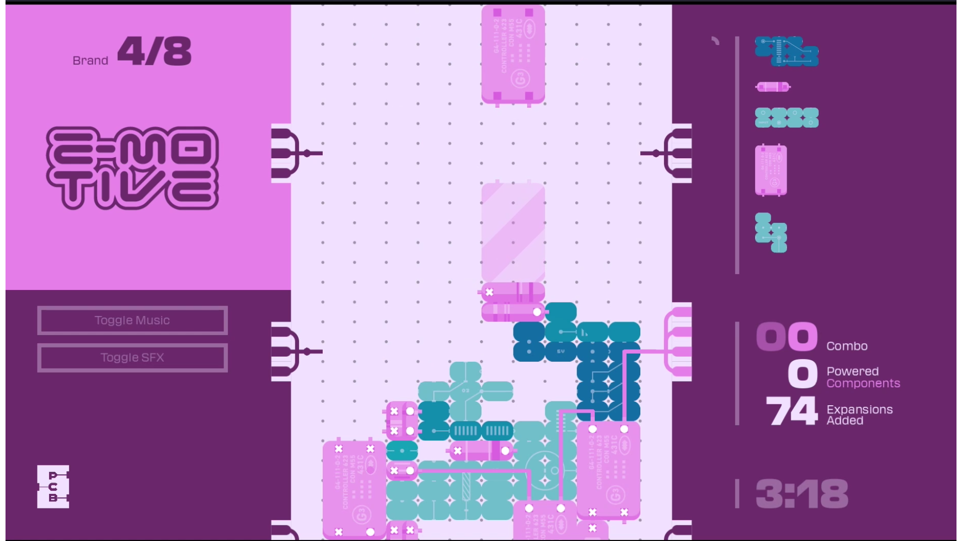 our #fallingblockgjam entry: PCB